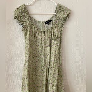 Motel green floral dress
